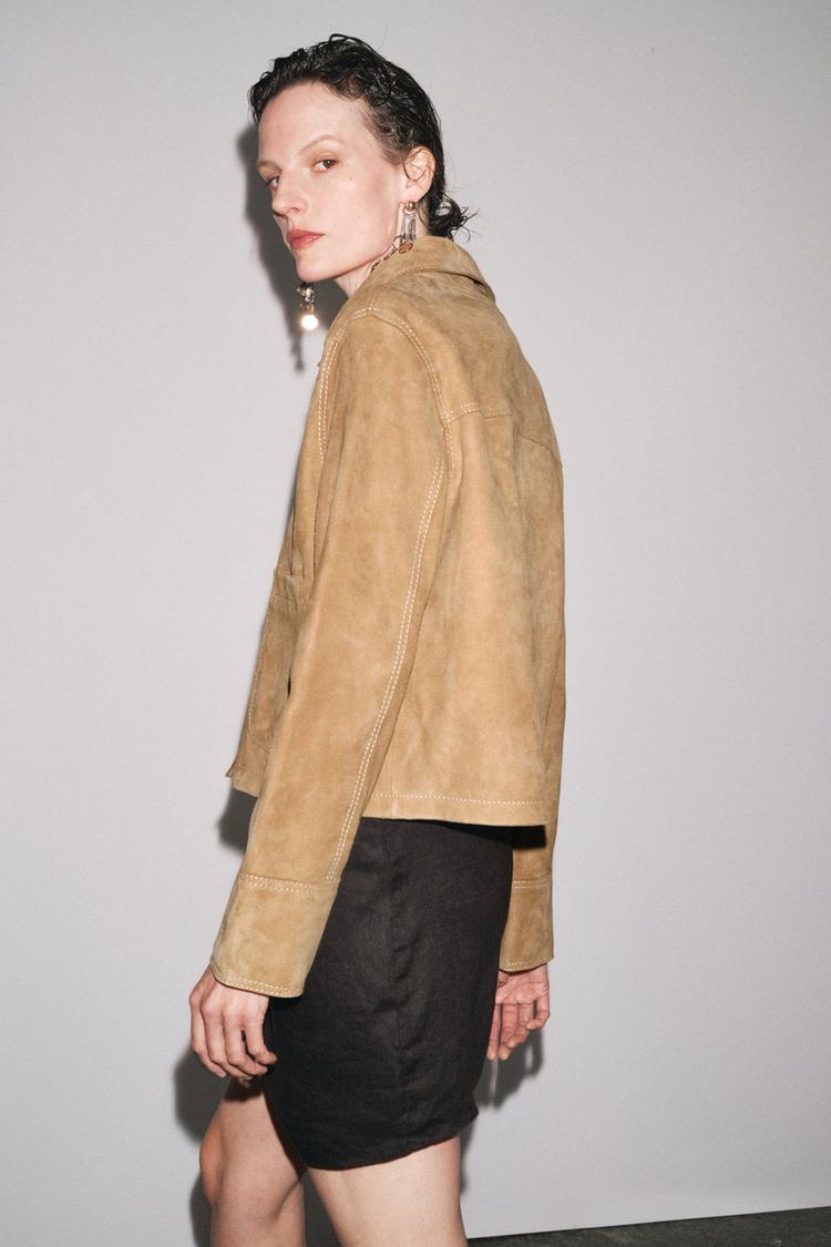 ZW COLLECTION LIMITED EDITION 100% SUEDE JACKET