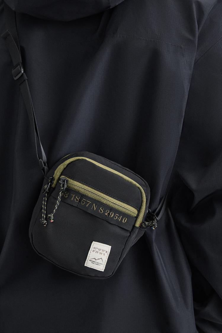 CONTRAST TECHNICAL CROSSBODY BAG