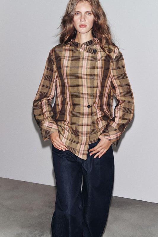 ZW COLLECTION OVERSIZED CHECK OVERSHIRT