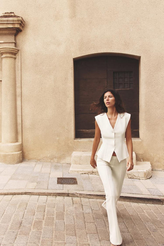 INTERLOCK FLARE PANTS