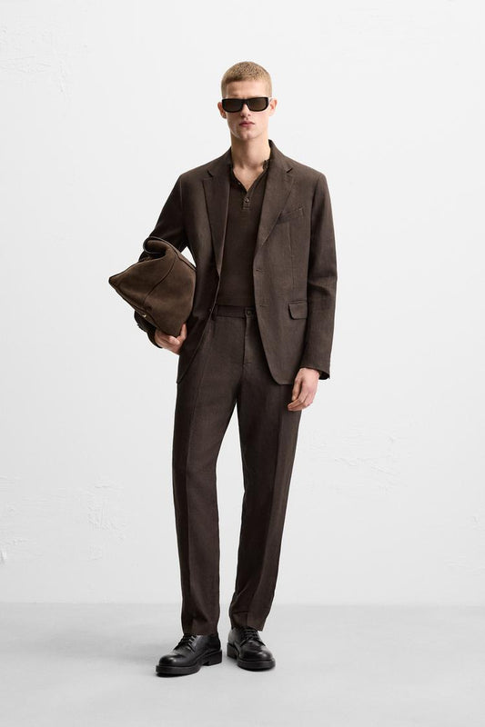 100% LINEN SUIT BLAZER