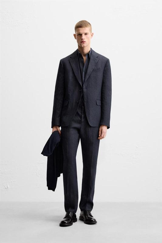 100% LINEN SUIT BLAZER