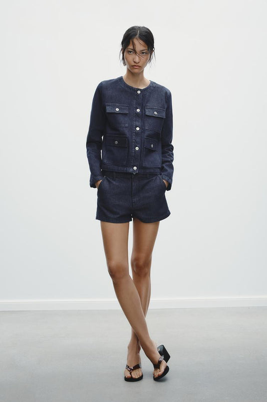 TRF DENIM POCKET JACKET