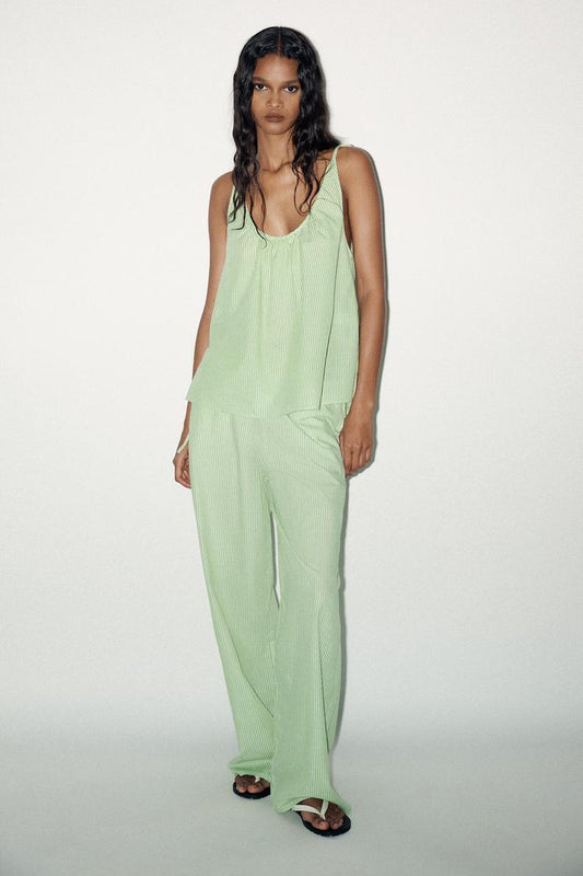 STRIPED PALAZZO PANTS