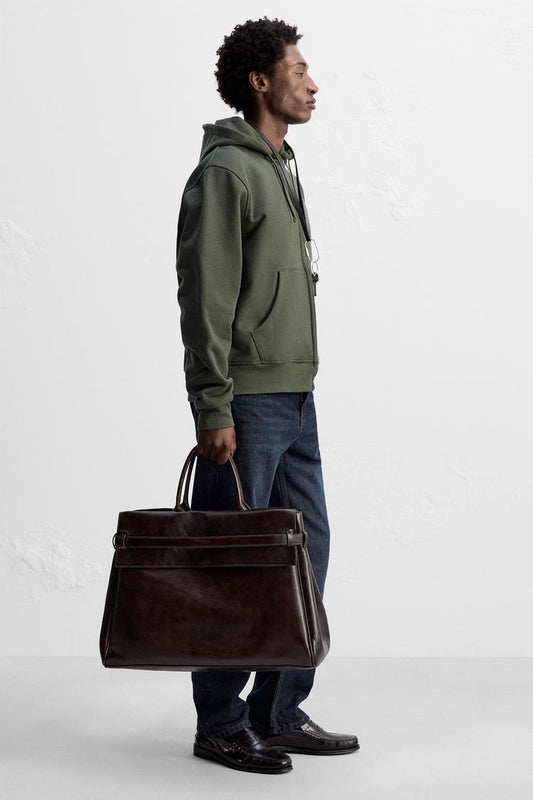 LEATHER HANDBAG