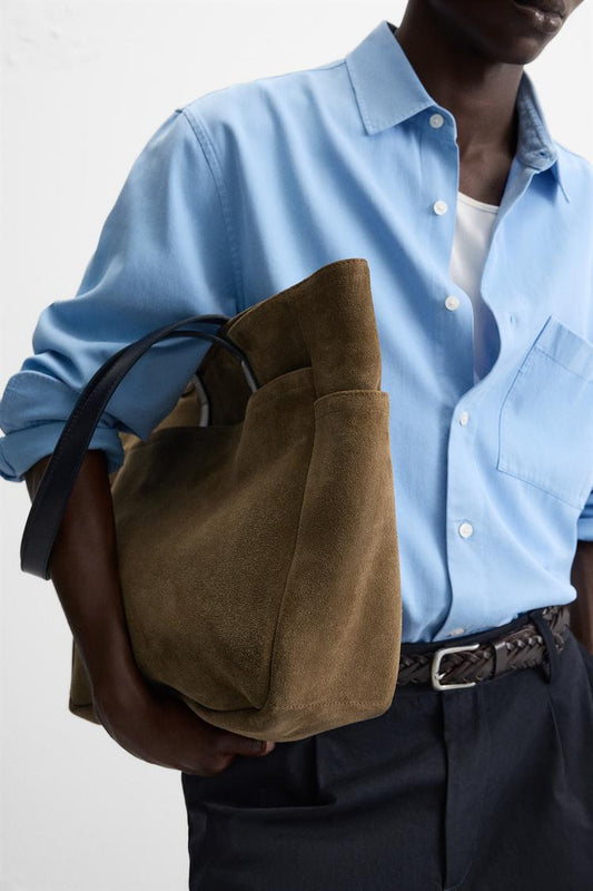 LEATHER SHOPPER BAG