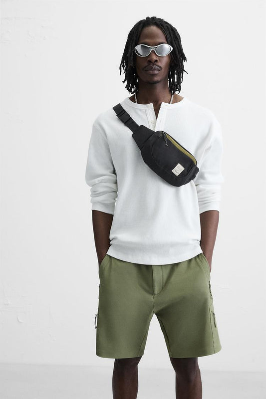 CONTRAST TECHNICAL BELT BAG