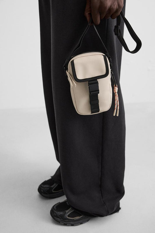 RUBBERIZED CROSSBODY BAG