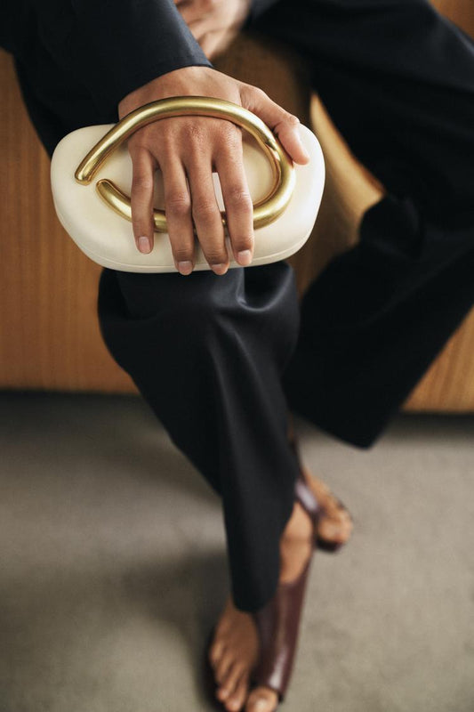 GOLD CLASP BOX BAG
